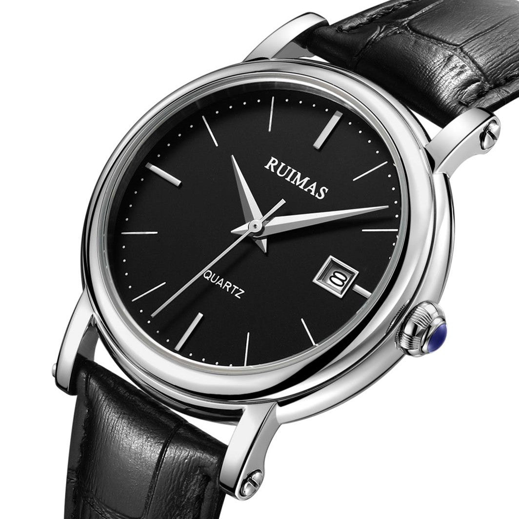 RUIMAS Fashion Mens Quartz Watches Sapphire Sport Wristwatch Waterproof Large Dial Business Casual Watch Clock Montre Homme 6762