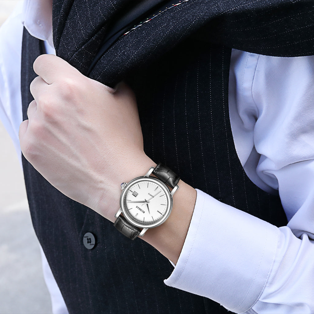 RUIMAS Fashion Mens Quartz Watches Sapphire Sport Wristwatch Waterproof Large Dial Business Casual Watch Clock Montre Homme 6762