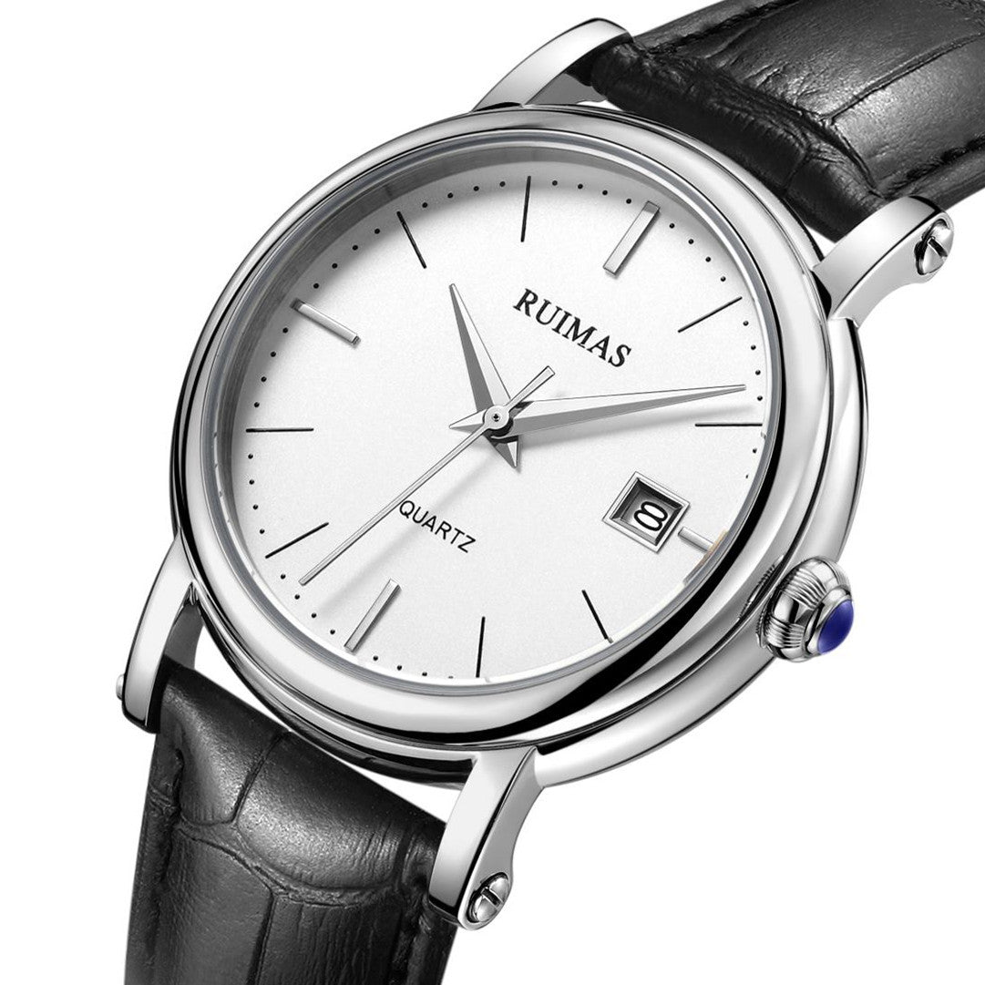 RUIMAS Fashion Mens Quartz Watches Sapphire Sport Wristwatch Waterproof Large Dial Business Casual Watch Clock Montre Homme 6762