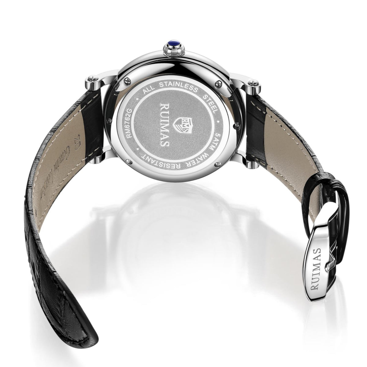 RUIMAS Fashion Mens Quartz Watches Sapphire Sport Wristwatch Waterproof Large Dial Business Casual Watch Clock Montre Homme 6762