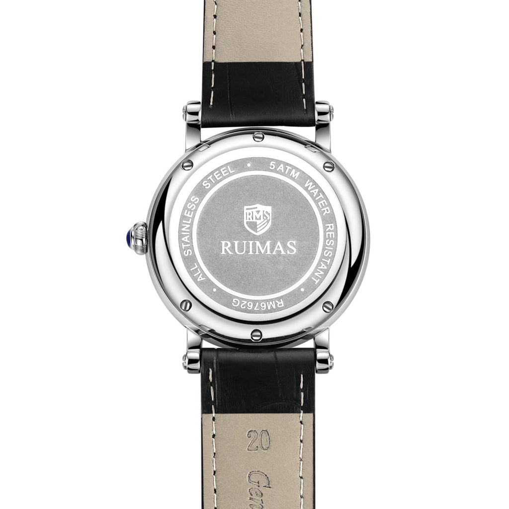RUIMAS Fashion Mens Quartz Watches Sapphire Sport Wristwatch Waterproof Large Dial Business Casual Watch Clock Montre Homme 6762