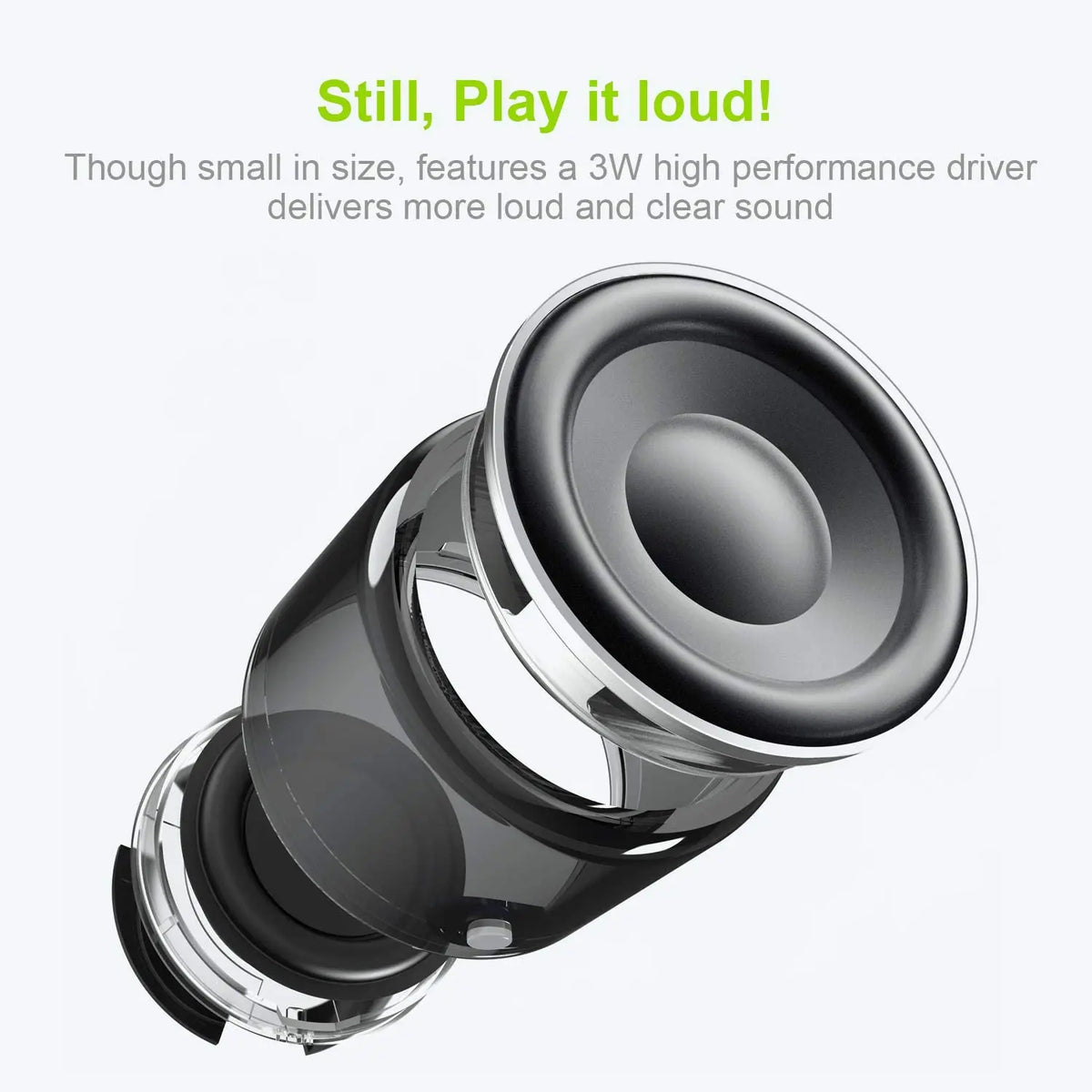 Pro Mini Bluetooth Speaker with Custom Bass Radiator