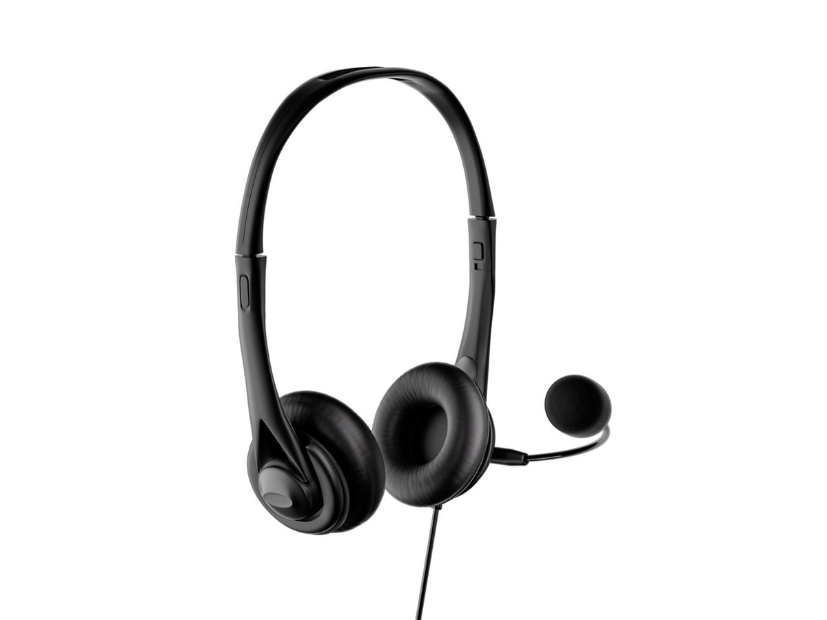 Techancy Auricular USB com Fio TH5234 com Microfone Cancelamento de Ruido para Call Center Escritorio Reunioes Online Compatibel PC Portatil