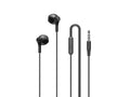 Techancy Auscultadores Intra-Auriculares 1,2 Metros Pretos TD8088, 3,5 Mm Com Microfone, Auscultadores Com Som Estéreo 3d